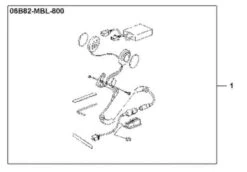 Honda Headset Kit 08B82-MBL-800