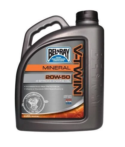 Belray Olie V-Twin 20W-50 Mineraal 4L 3 Belray Olie V-Twin 20W-50 Mineraal 4L
