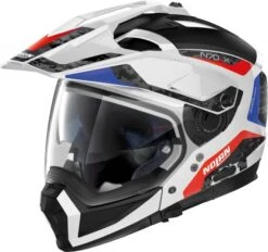 Nolan N70-2 X Torpedo Motorhelm -Motoraccessoires nolan n70 2 x torpedo wit blauw rood 314e