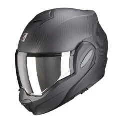 Scorpion Exo-Tech Evo Carbon Solid Motorhelm -Motoraccessoires scorpion exo tech evo carbon solid matzwart 003a