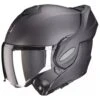 Scorpion Exo-Tech Evo Carbon Solid Motorhelm -Motoraccessoires scorpion exo tech evo carbon solid matzwart opklapbaar vizier 9045